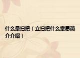 什么是扫把（立扫把什么意思简介介绍）