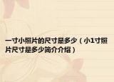 一寸小照片的尺寸是多少（小1寸照片尺寸是多少简介介绍）