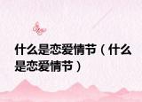 什么是恋爱情节（什么是恋爱情节）