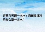 育苗几天浇一次水（育苗盆播种后多久浇一次水）