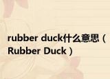 rubber duck什么意思（Rubber Duck）