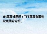 tft屏幕好用吗（TFT屏幕有那些缺点简介介绍）