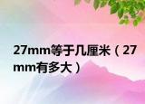 27mm等于几厘米（27mm有多大）
