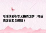 电话线面板怎么接线图解（电话线面板怎么接线）