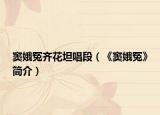 窦娥冤齐花坦唱段（《窦娥冤》简介）