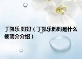 丁凯乐 妈妈（丁凯乐妈妈是什么梗简介介绍）
