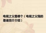 电视之父是哪个（电视之父指的是谁简介介绍）