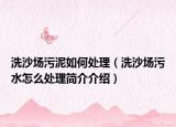 洗沙场污泥如何处理（洗沙场污水怎么处理简介介绍）