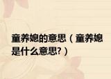 童养媳的意思（童养媳是什么意思?）