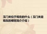 玉门关位于现在的什么（玉门关是现在的哪里简介介绍）