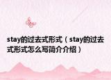 stay的过去式形式（stay的过去式形式怎么写简介介绍）