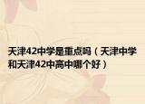 天津42中学是重点吗（天津中学和天津42中高中哪个好）