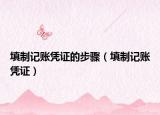 填制记账凭证的步骤（填制记账凭证）