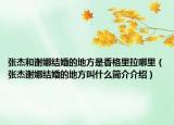 张杰和谢娜结婚的地方是香格里拉哪里（张杰谢娜结婚的地方叫什么简介介绍）