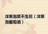 洋葱泡菜不生花（洋葱泡葡萄酒）