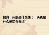 健身一头肌是什么梗（一头肌是什么梗简介介绍）
