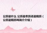 公历是什么 公历是农历还是阳历（公历是阳历吗简介介绍）