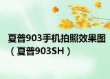 夏普903手机拍照效果图（夏普903SH）