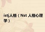 istj人格（Nst 人格心理学）
