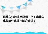 出神入化的生肖是哪一个（出神入化代表什么生肖简介介绍）