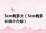 5cm有多大（5cm有多长简介介绍）