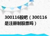 300116股吧（300116是注册制股票吗）