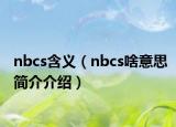 nbcs含义（nbcs啥意思简介介绍）