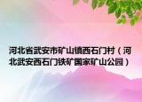 河北省武安市矿山镇西石门村（河北武安西石门铁矿国家矿山公园）