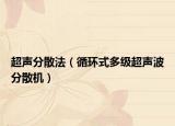 超声分散法（循环式多级超声波分散机）