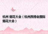 杭州 烟花大会（杭州西博会国际烟花大会）