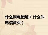 什么叫电磁炮（什么叫电信黄页）