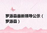 罗源县最新领导公示（罗源县）