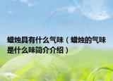 蜡烛具有什么气味（蜡烛的气味是什么味简介介绍）