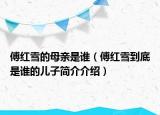傅红雪的母亲是谁（傅红雪到底是谁的儿子简介介绍）
