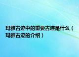 玛雅古迹中的重要古迹是什么（玛雅古迹的介绍）