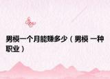 男模一个月能赚多少（男模 一种职业）