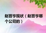 赵晋亨现状（赵晋亨哪个公司的）