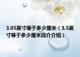 3.05英寸等于多少厘米（3.5英寸等于多少厘米简介介绍）