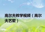 高尔夫教学视频（高尔夫艺墅）