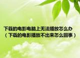 下载的电影电脑上无法播放怎么办（下载的电影播放不出来怎么回事）