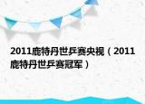 2011鹿特丹世乒赛央视（2011鹿特丹世乒赛冠军）