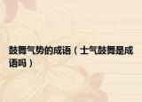 鼓舞气势的成语（士气鼓舞是成语吗）