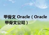 甲骨文 Oracle（Oracle 甲骨文公司）