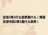 足球2串1什么意思是什么（竞猜足球中的2串1是什么意思）