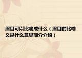 眉目可以比喻成什么（眉目的比喻义是什么意思简介介绍）