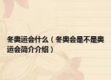 冬奥运会什么（冬奥会是不是奥运会简介介绍）