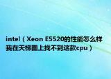 intel（Xeon E5520的性能怎么样 我在天梯图上找不到这款cpu）