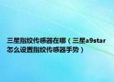三星指纹传感器在哪（三星a9star怎么设置指纹传感器手势）