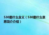 530是什么含义（530是什么意思简介介绍）