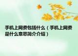 手机上网费包括什么（手机上网费是什么意思简介介绍）